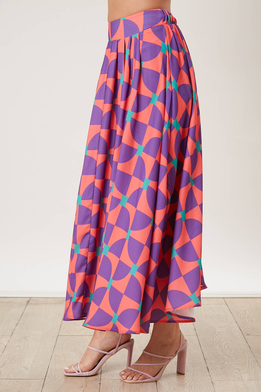 Geometric Print Skirt