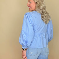 Stella Top Powder Blue