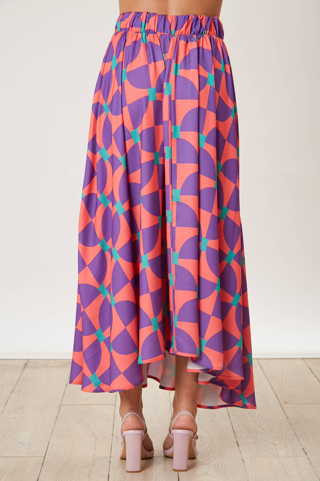 Geometric Print Skirt