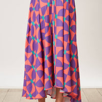 Geometric Print Skirt