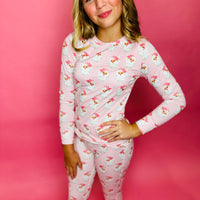 Pink Santa PJ Set (Kids)