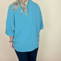 Hudson Teal Top