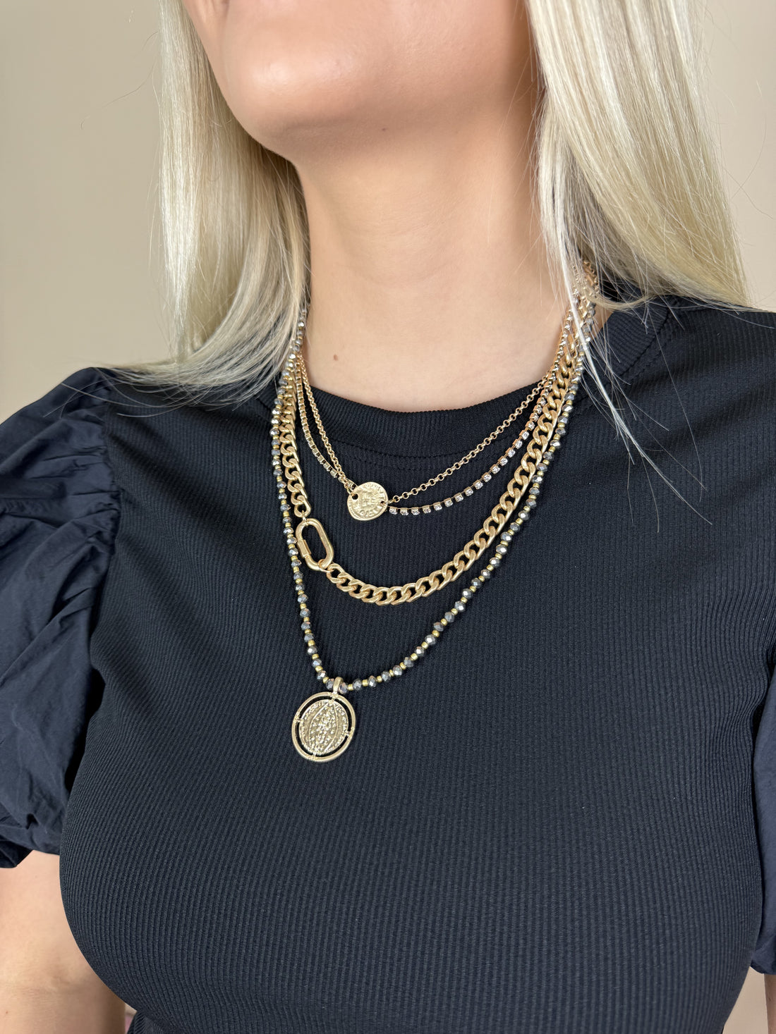 Layered Faux Necklace