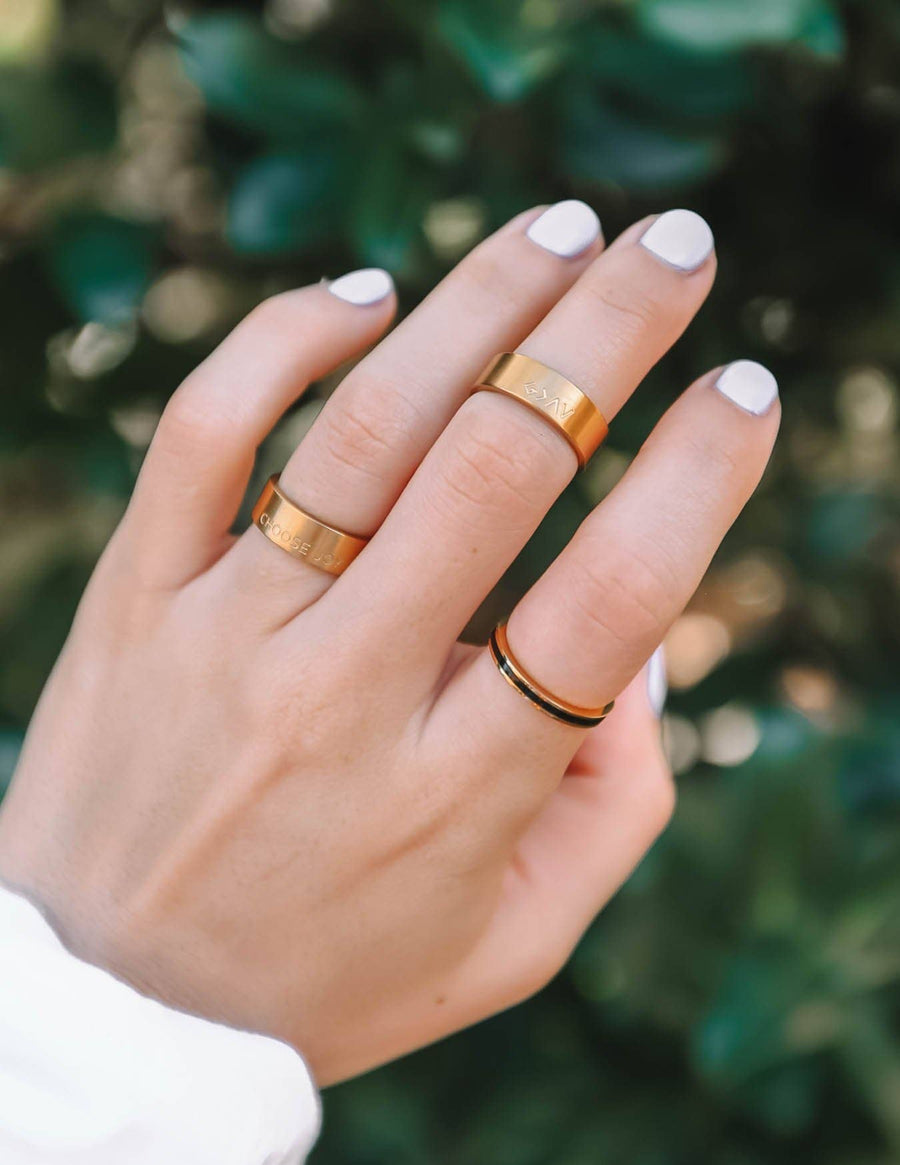 Highs and Lows Ring Matte Gold Ring