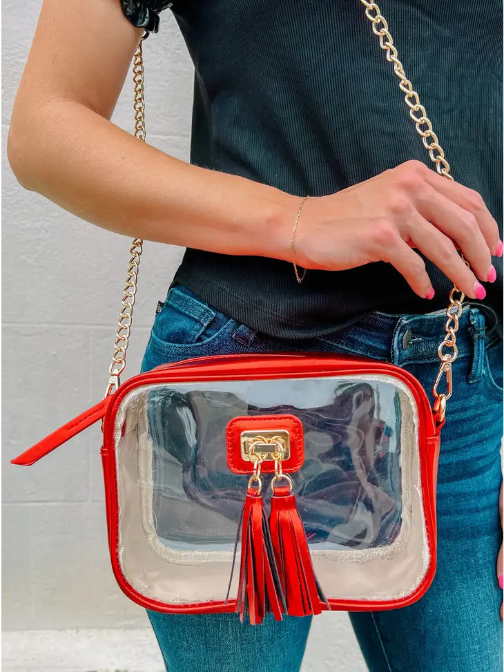 The Addison Clear Crossbody Purse